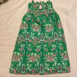 Girls lilly pulitzer pink and green dress